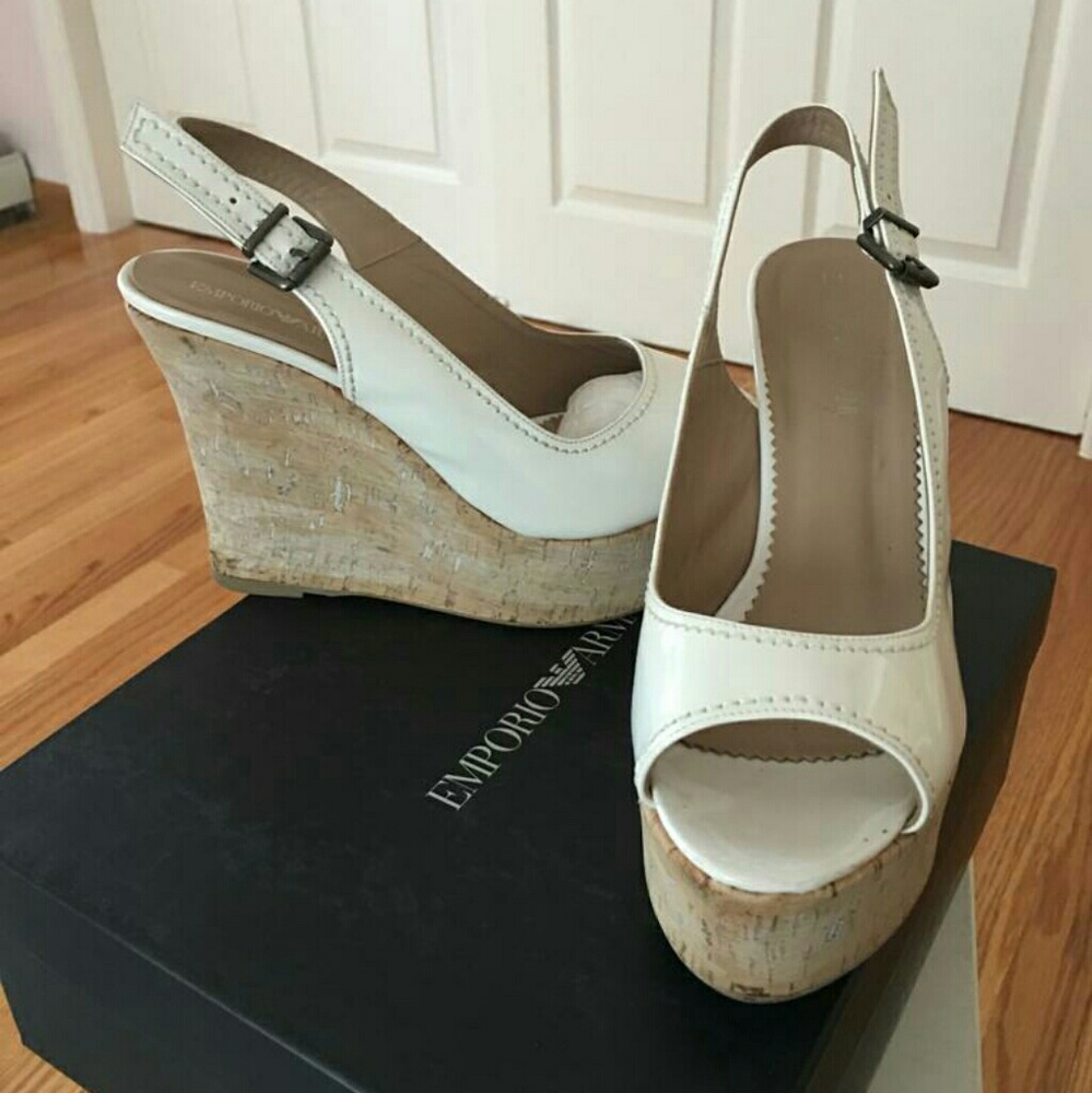 Emporio Armani Slingback Wedges